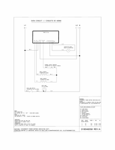 Wiring Diagram Diagram and Parts List for 79040432802  Kenmore Wall Oven