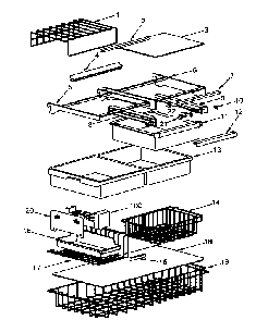 Miscellaneous Parts Diagram and Parts List for 5648761980  Kenmore Refrigerator