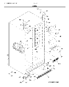 Cabinet Diagram and Parts List for LFSS2312TP4  Frigidaire Refrigerator