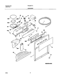 DISPENSER Diagram and Parts List for FRS26KF7AB5  Frigidaire Refrigerator