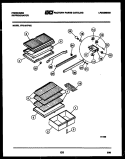 SHELVES AND SUPPORTS Diagram and Parts List for FPD18TFW2  Frigidaire Refrigerator