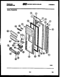 REFRIGERATOR DOOR PARTS Diagram and Parts List for FPCE24VFA0  Frigidaire Refrigerator