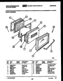 DOOR PARTS Diagram and Parts List for KF450GDW8  Frigidaire Range