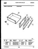DRAWER PARTS Diagram and Parts List for 30-2761-23-02  Tappan Range