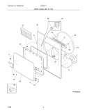 FRONT PANEL/LINT FILTER Diagram and Parts List for SGR231HQ1  Westinghouse Dryer