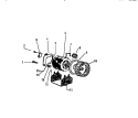 MAIN MOTOR Diagram and Parts List for DE640JDD1  Frigidaire Dryer