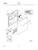 DOOR Diagram and Parts List for GPDB698JC1  Frigidaire Dishwasher