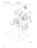 MOTOR Diagram and Parts List for EIGD55HIW1  Electrolux Dryer
