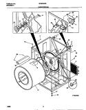CABINET / DRUM Diagram and Parts List for MDE336MBD2  Frigidaire Dryer