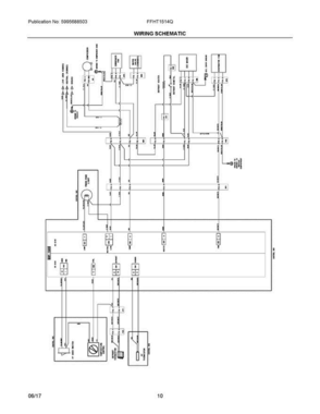06 - Wiring Schematic Diagram and Parts List for FFHT1514QB5  Frigidaire Refrigerator