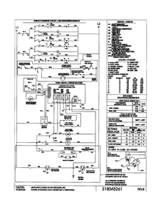 Wiring Diagram Diagram and Parts List for BFEF374JIS1  Frigidaire Range