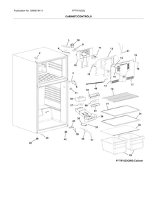 Part Location Diagram of 5304490964 Frigidaire SHELF