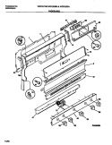 BACKGUARD Diagram and Parts List for WGF321WADA  Frigidaire Range