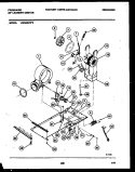 DRYER MOTOR, BLOWER AND BELT Diagram and Parts List for LCE462PL0  Frigidaire Washer
