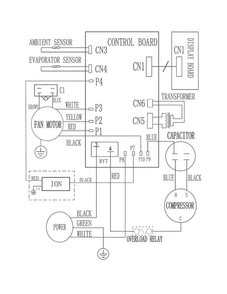Wiring Diagram Diagram and Parts List for FFRE1533S10  Frigidaire Air Conditioner