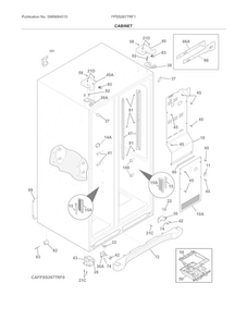 Part Location Diagram of 808217502 Frigidaire COVER-EVAP COIL