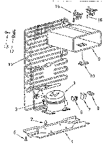Cooling Unit Parts Diagram and Parts List for 5648661190  Kenmore Refrigerator