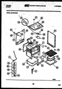 BODY PARTS Diagram and Parts List for 30-3979-00-01  Tappan Range