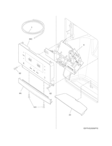Part Location Diagram of 5304527935 Frigidaire USER INTERFACE