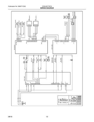 Wiring Diagram Diagram and Parts List for FPEH3077RFG  Frigidaire Range