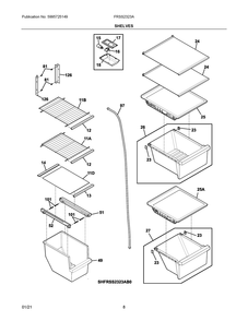Part Location Diagram of 5304527178 Frigidaire CRISPER COVER