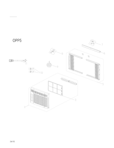 Part Location Diagram of 5304536718 Frigidaire HINGE