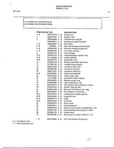 - Page 2 Diagram and Parts List for FPWW21TIR  Frigidaire Refrigerator