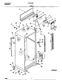 CABINET Diagram and Parts List for MRT21GNED0  Frigidaire Refrigerator