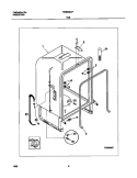 TUB Diagram and Parts List for FDB636GFT0  Frigidaire Dishwasher