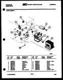 POWER CONTROL Diagram and Parts List for MC830L1  Frigidaire Microwave