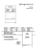 COVER Diagram and Parts List for FGFL77ABD  Frigidaire Range
