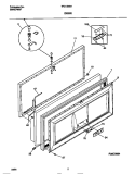 DOOR Diagram and Parts List for TFC15M6AW4  Tappan Freezer