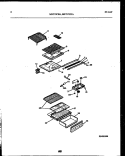 SHELVES AND SUPPORTS Diagram and Parts List for MRT15CHAA0  Frigidaire Refrigerator