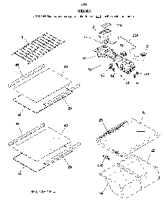 Shelves Diagram and Parts List for 25370502616  Kenmore Refrigerator
