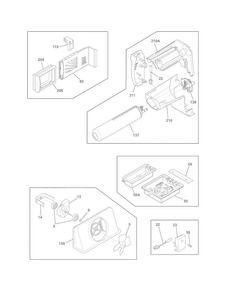 Controls Diagram and Parts List for FGHC2355PF7  Frigidaire Refrigerator