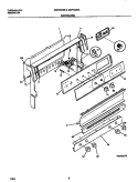BACKGUARD Diagram and Parts List for GGF353SADB  Gibson Range