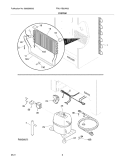 SYSTEM Diagram and Parts List for FRU17B2JW22  Frigidaire Freezer