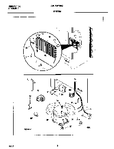 System Diagram and Parts List for GFU20F7GW4  Gibson Freezer