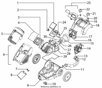 Part Location Diagram of 63160-4 Frigidaire Motor Assembly - Packaged