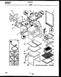 BODY PARTS Diagram and Parts List for FGF353CASA  Frigidaire Range