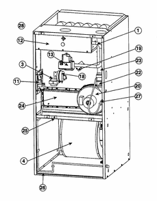 Part Location Diagram of 904081 Nortek Gas Valve Kit Vr8205s