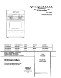 COVER Diagram and Parts List for GLGF366AQD  Frigidaire Range