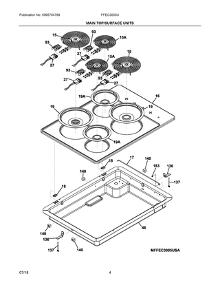 Part Location Diagram of 5304518287 Frigidaire HARNESS
