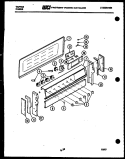 BACKGUARD Diagram and Parts List for 31-2977-23-01  Tappan Range