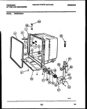 TUB AND FRAME PARTS Diagram and Parts List for DW8500AWW1  Frigidaire Dishwasher