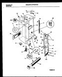 CABINET PARTS Diagram and Parts List for MRS22WHBD0  Frigidaire Refrigerator