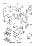 BODY Diagram and Parts List for FGFB66ASC  Frigidaire Range