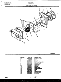 AIR HANDLING PARTS Diagram and Parts List for FAC053T7A1  Frigidaire Air Conditioner