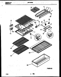 SHELVES AND SUPPORTS Diagram and Parts List for WRT15CGAZ0  Frigidaire Refrigerator