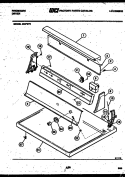 CONSOLE AND CONTROL PARTS Diagram and Parts List for DGFW0  Frigidaire Dryer